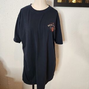 Rock and Roll Hall of Fame Graphic T-shirt Tee Black Size XL